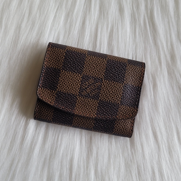 Louis Vuitton Other - Louis Vuitton Damier Ebene Brown Cuff Links Case
